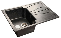 Granfest Мойка кухонная Standart GF-S680L Черный – фотография-1